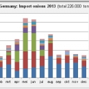 Germany: Import onions 2013