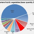 Export fresh fruit and vegetables in  2013